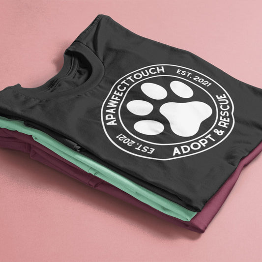 Adopt & Rescue Logo T-Shirt - A Pawfect Touch