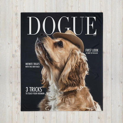 Custom Pet Throw Blanket - Magazine Style - A Pawfect Touch