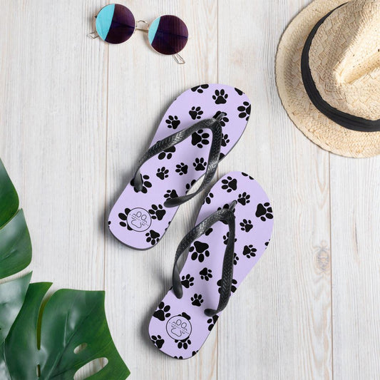 Patterned Flip-Flops - A Pawfect Touch